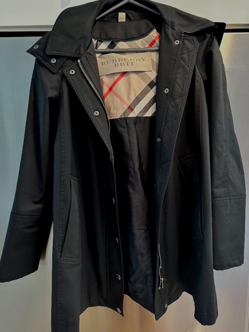 Burberry Raincoat with removable Signature Check Lining